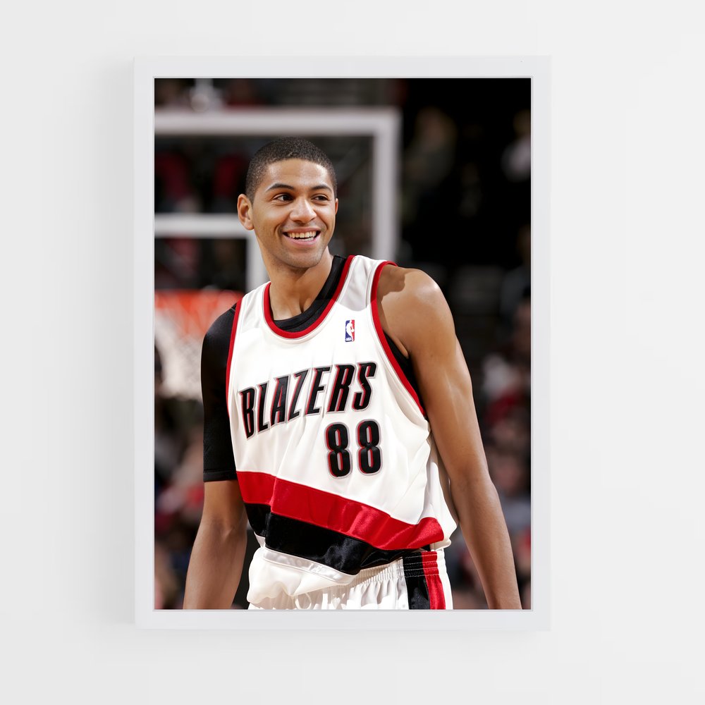 Poster Nicolas de batum – affiche Basketball (vue 3)